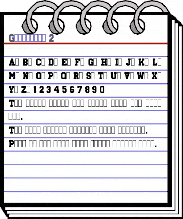 Groceries 2 Normal animated font preview