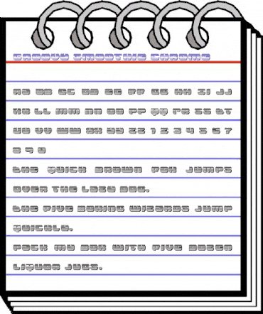 Groovy Smoothie Chrome Regular animated font preview