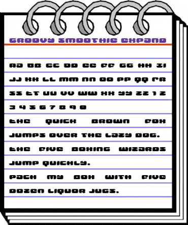 Groovy Smoothie Expanded Expanded animated font preview Groovy Smoothie Expanded Expanded animated font preview