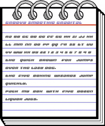 Groovy Smoothie Gradient Italic Italic animated font preview