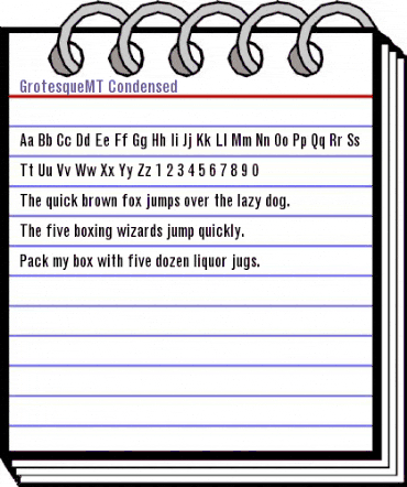 GrotesqueMT-Condensed Roman animated font preview GrotesqueMT-Condensed Roman animated font preview