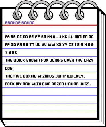 grounf round Regular animated font preview grounf round Regular animated font preview