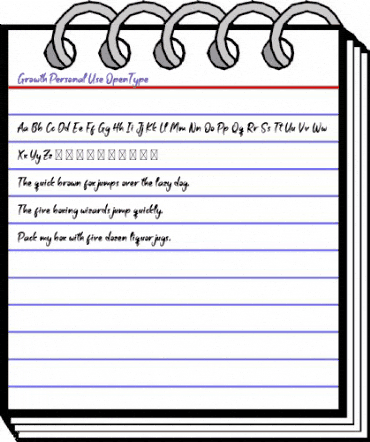 Growth Personal Use animated font preview Growth Personal Use animated font preview