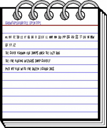 Growth Period FREE Regular animated font preview