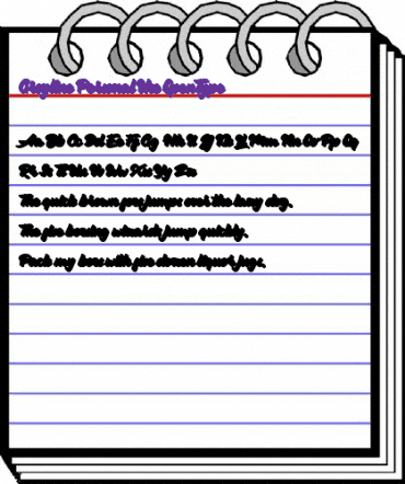 Groyline Personal Use Regular animated font preview
