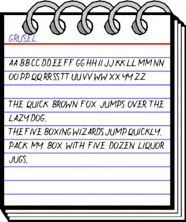 Grusel Regular animated font preview