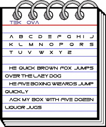 Gtek Nova Regular animated font preview