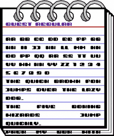 Guest Regular animated font preview