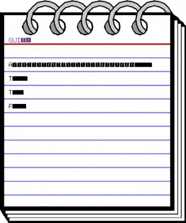 GUI.2 Regular animated font preview