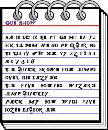 Gun Show Regular animated font preview Gun Show Regular animated font preview