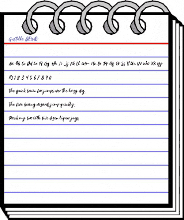 Gustolle Regular animated font preview Gustolle Regular animated font preview