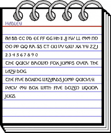 Hadley Regular animated font preview Hadley Regular animated font preview