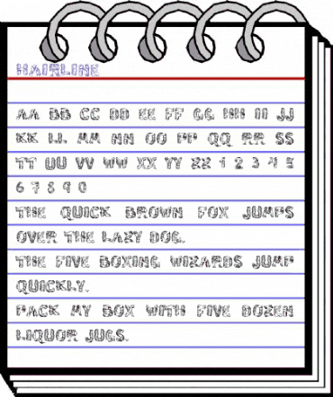 Hairline Regular animated font preview