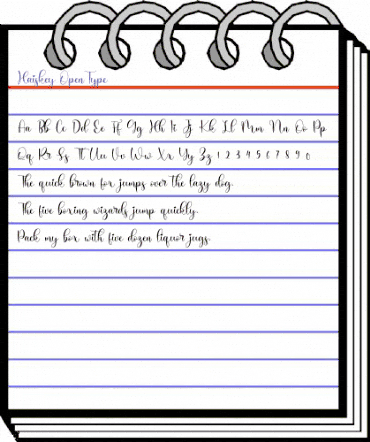 Haiskey Regular animated font preview