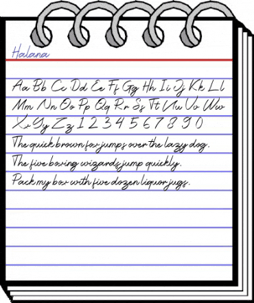 Halana Regular animated font preview Halana Regular animated font preview