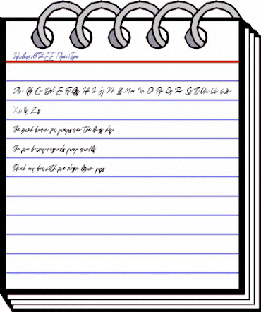 Halcyon FREE Regular animated font preview