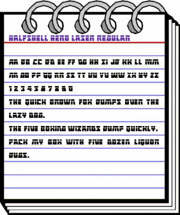 Halfshell Hero Laser Regular animated font preview Halfshell Hero Laser Regular animated font preview
