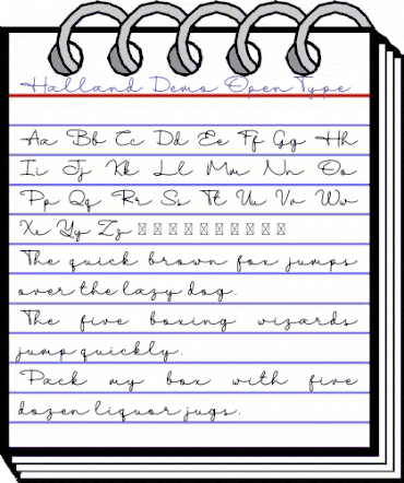 Halland Demo Regular animated font preview Halland Demo Regular animated font preview