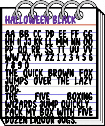 halloween black Regular animated font preview halloween black Regular animated font preview