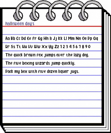 halloween day's Regular animated font preview halloween day's Regular animated font preview