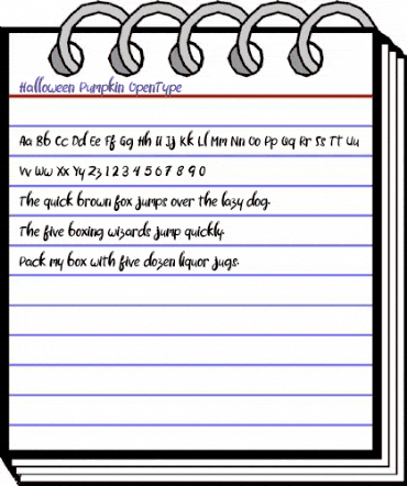 Halloween Pumpkin Regular animated font preview