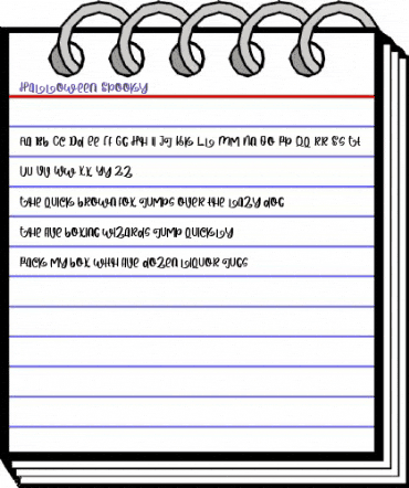 Halloween Spooky Regular animated font preview