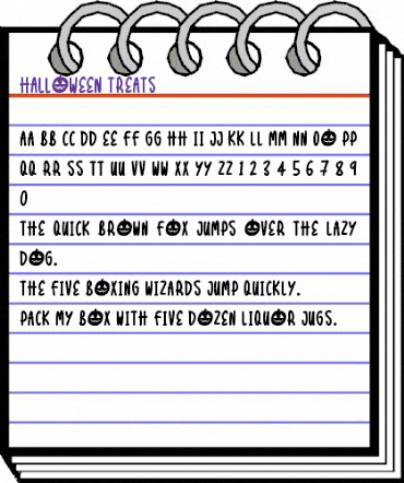 Halloween Treats Regular animated font preview Halloween Treats Regular animated font preview