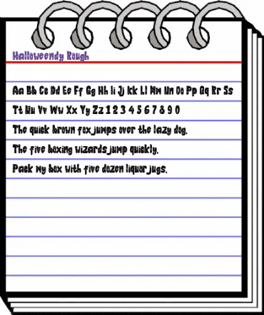 Halloweendy Rough Regular animated font preview Halloweendy Rough Regular animated font preview