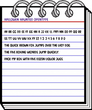 HALLOWEN HAUNTED Regular animated font preview HALLOWEN HAUNTED Regular animated font preview