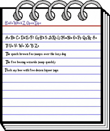 HalloWitchZ Regular animated font preview