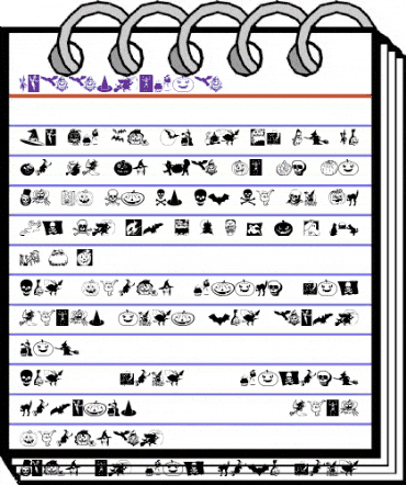 Hallsymbol Regular animated font preview