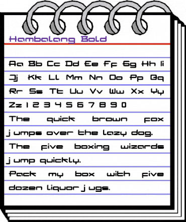 Hambalang Bold animated font preview