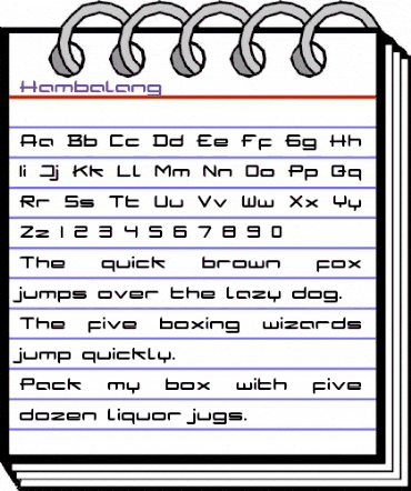 Hambalang Regular animated font preview Hambalang Regular animated font preview