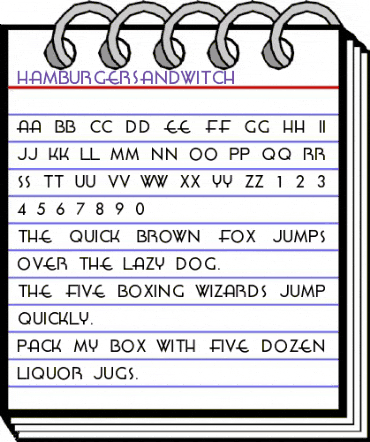 HamburgerSandwitch Regular animated font preview HamburgerSandwitch Regular animated font preview