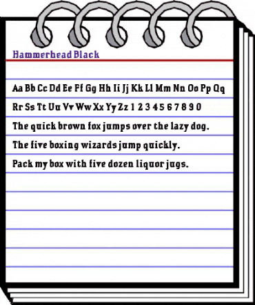 Hammerhead Black animated font preview Hammerhead Black animated font preview