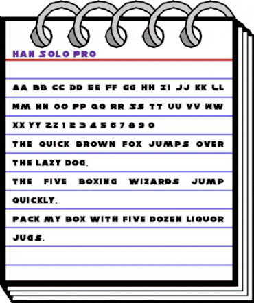 Han Solo Pro Pro animated font preview Han Solo Pro Pro animated font preview