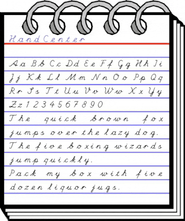 Hand Center Regular animated font preview Hand Center Regular animated font preview