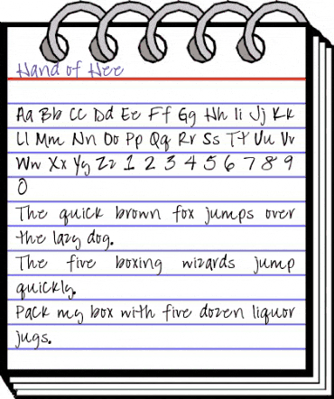 Hand of Hee Regular animated font preview Hand of Hee Regular animated font preview