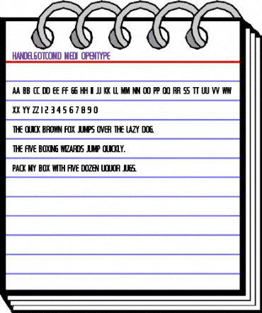 Handel Gothic Compress D Medium animated font preview Handel Gothic Compress D Medium animated font preview