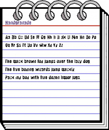 Handgranade Regular animated font preview Handgranade Regular animated font preview