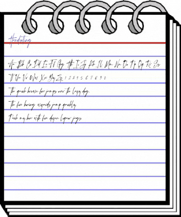 Handsetting Regular animated font preview Handsetting Regular animated font preview