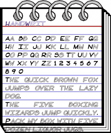 HandWrit Normal animated font preview HandWrit Normal animated font preview
