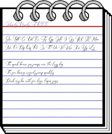Handy Dandy FREE Regular animated font preview Handy Dandy FREE Regular animated font preview