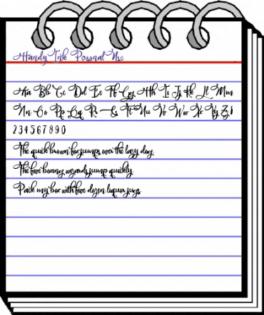Handy Ink - Personal Use Regular animated font preview Handy Ink - Personal Use Regular animated font preview