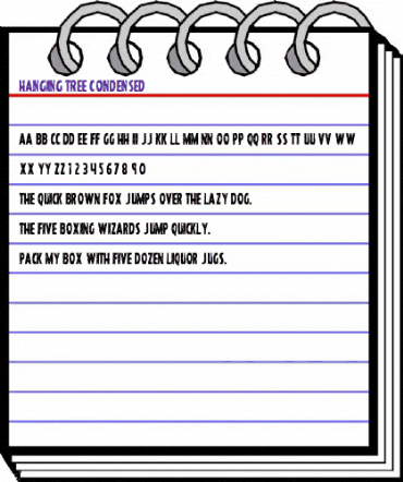 Hanging Tree Condensed Condensed animated font preview Hanging Tree Condensed Condensed animated font preview