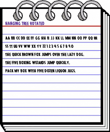 Hanging Tree Rotated Regular animated font preview Hanging Tree Rotated Regular animated font preview