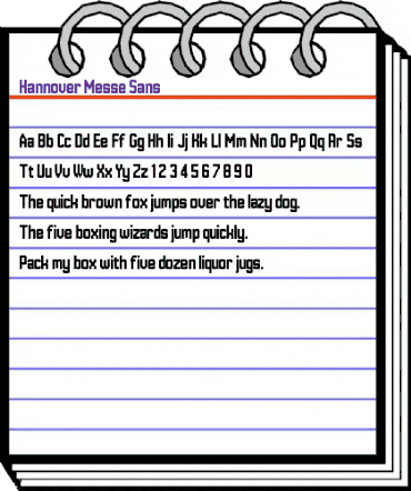 Hannover Messe Sans Regular animated font preview