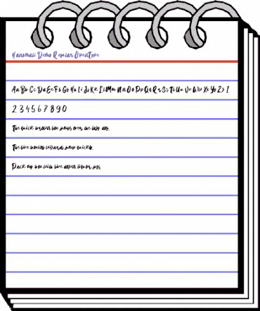 Hanomali Demo Regular animated font preview