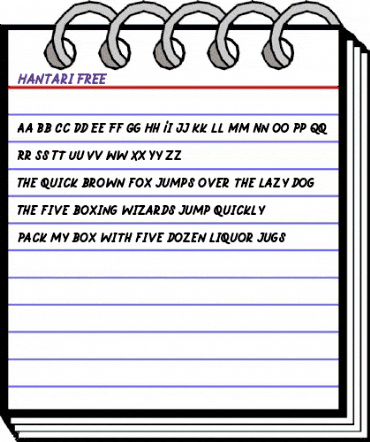Hantari FREE Regular animated font preview Hantari FREE Regular animated font preview