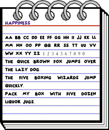 HAPPINESS Regular animated font preview HAPPINESS Regular animated font preview